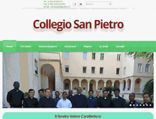 Tablet Screenshot of pontificiocollegiosanpietro.com